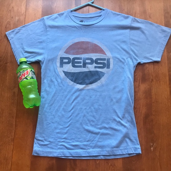 Blue Official Pepsi Graphic Tee Small 
